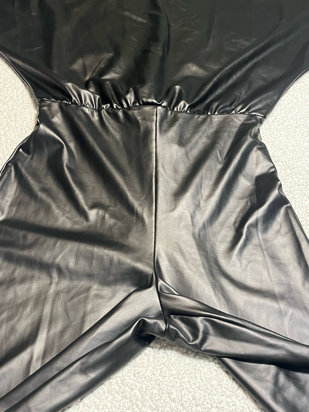Fashion Nova Want You Back PU Jumpsuit - Picture 8 of 13